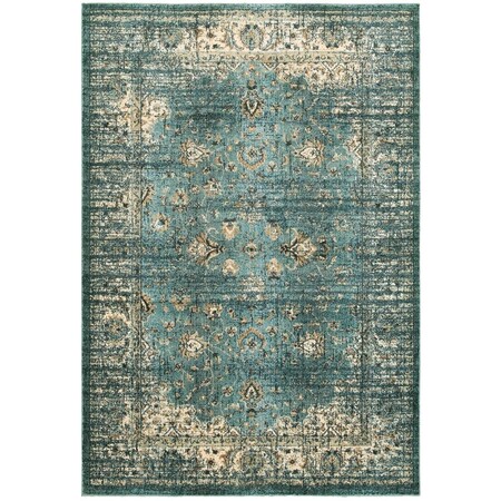 Oriental Weavers Empire 114L4 10x13 Rectangle - Blue/ Ivory-PolyP/Polyester E114L4300390ST